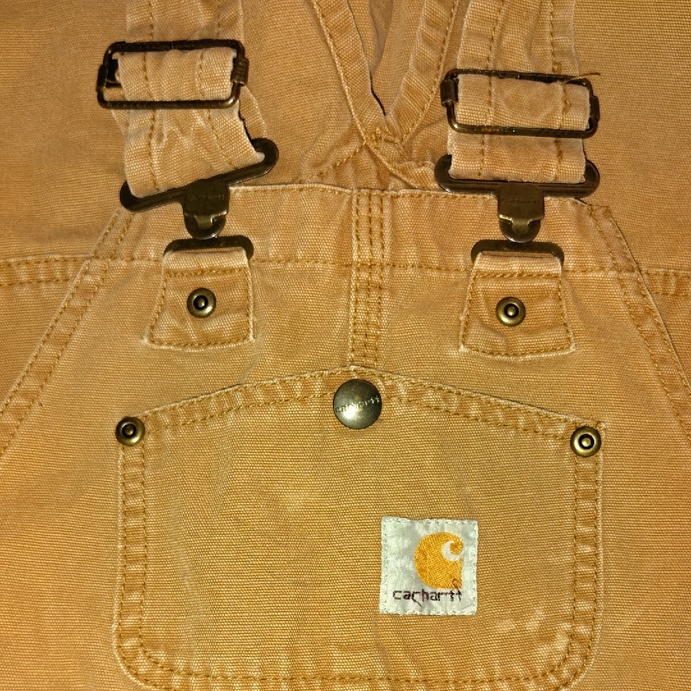 Carhartt Beige Bib Overalls